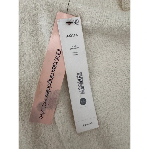 AQUA Women's Cream Textured Short Sleeve‎ Fit & Flare Mini Dress - XXL - Picture 11 of 11